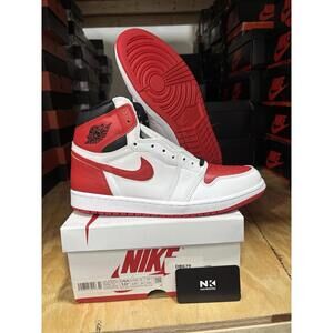 Jordan Air Jordan 1 Retro High OG Heritage White Red High Top Sneaker 555088-161